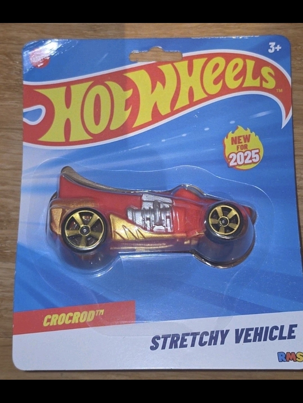 Hot Wheels Crocrod Stretchy Vehicle Red Hold Black Car 2025 RMS New Sealed